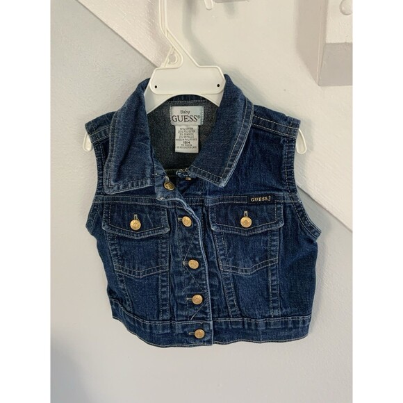 Guess Baby Guess Jeans Classic Original Denim Vest 18 Months